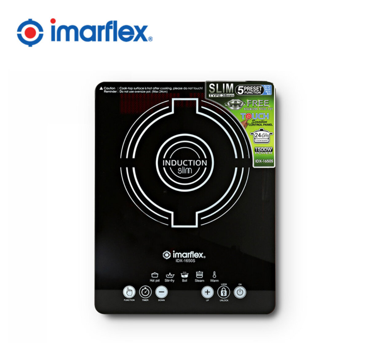 Imarflex IDX-1650S Induction Cooker Slim-type - Ansons