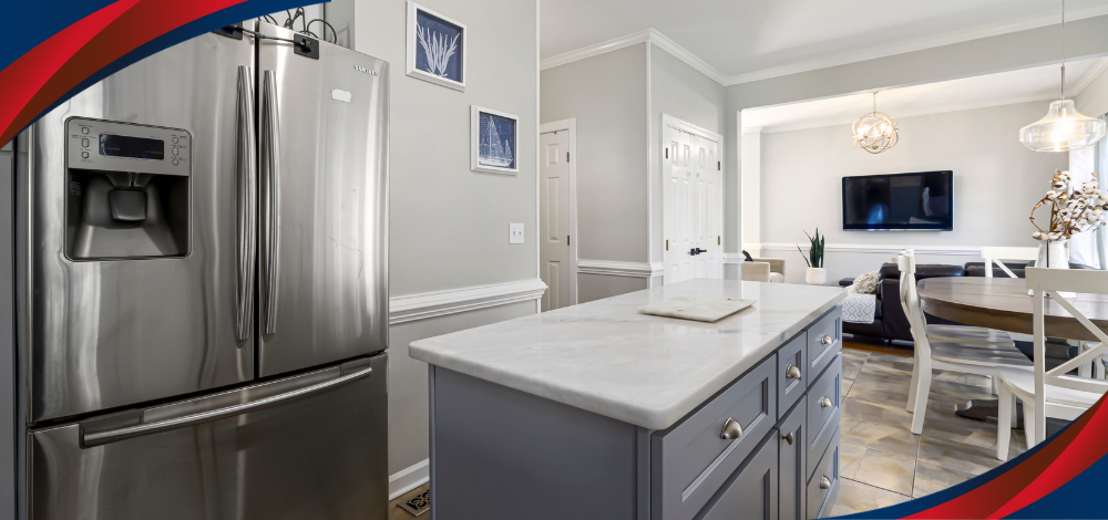 A Samsung French Door Refrigerator in a Kitchen
