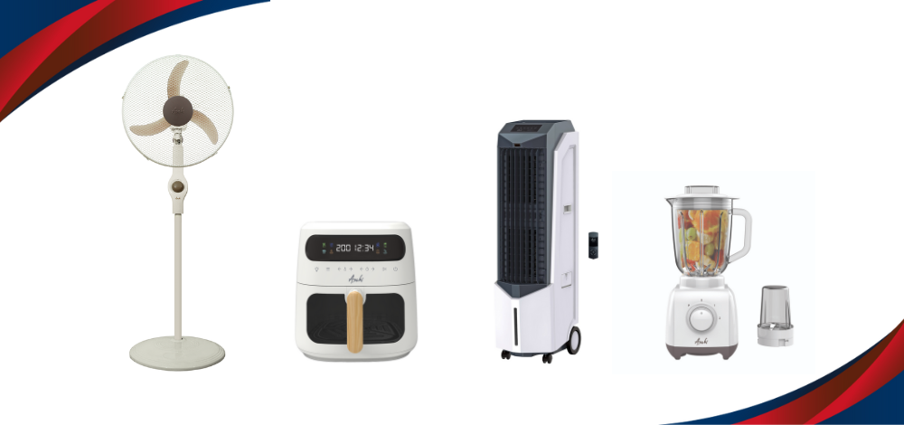 A photo of four Asahi appliances available in the Philippines